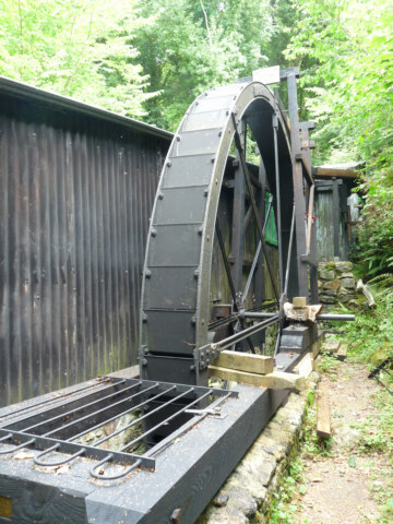 Water wheel at Kelly Mine
